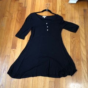 black t shirt dress